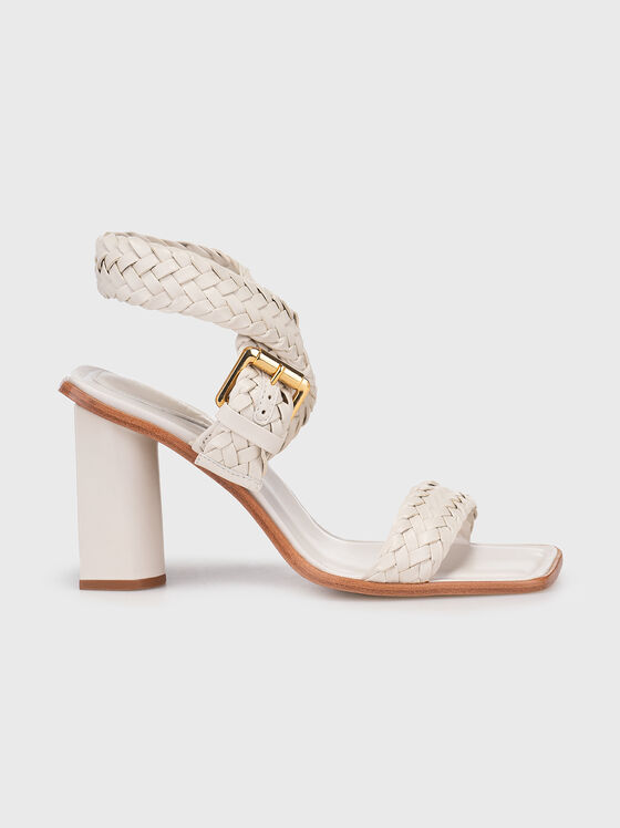 Nappa leather heeled sandals - 1