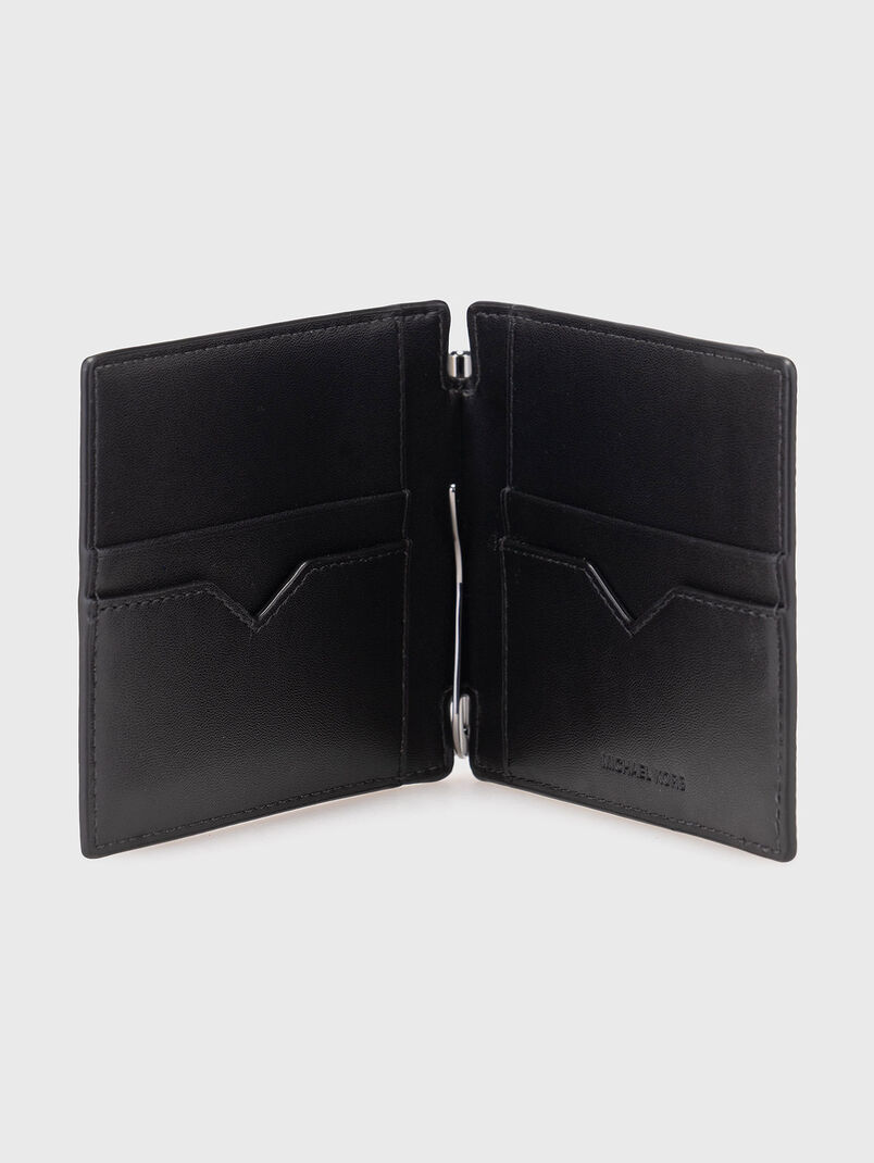 Leather cardholder with logo - 3