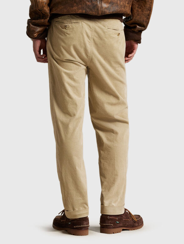 Beige corduroy trousers - 2