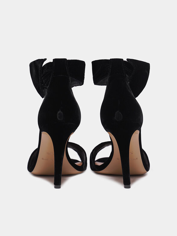 Black velvet sandals - 3