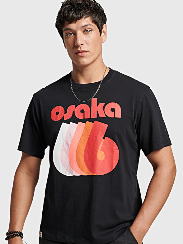 CODE OSAKA LOGO cotton T-shirt - 1