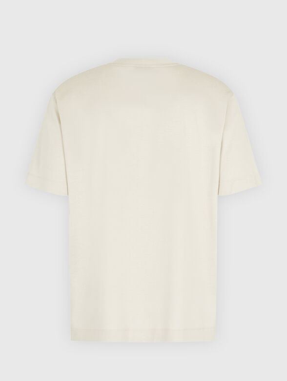 T-shirt with logo embroidery in black - 2