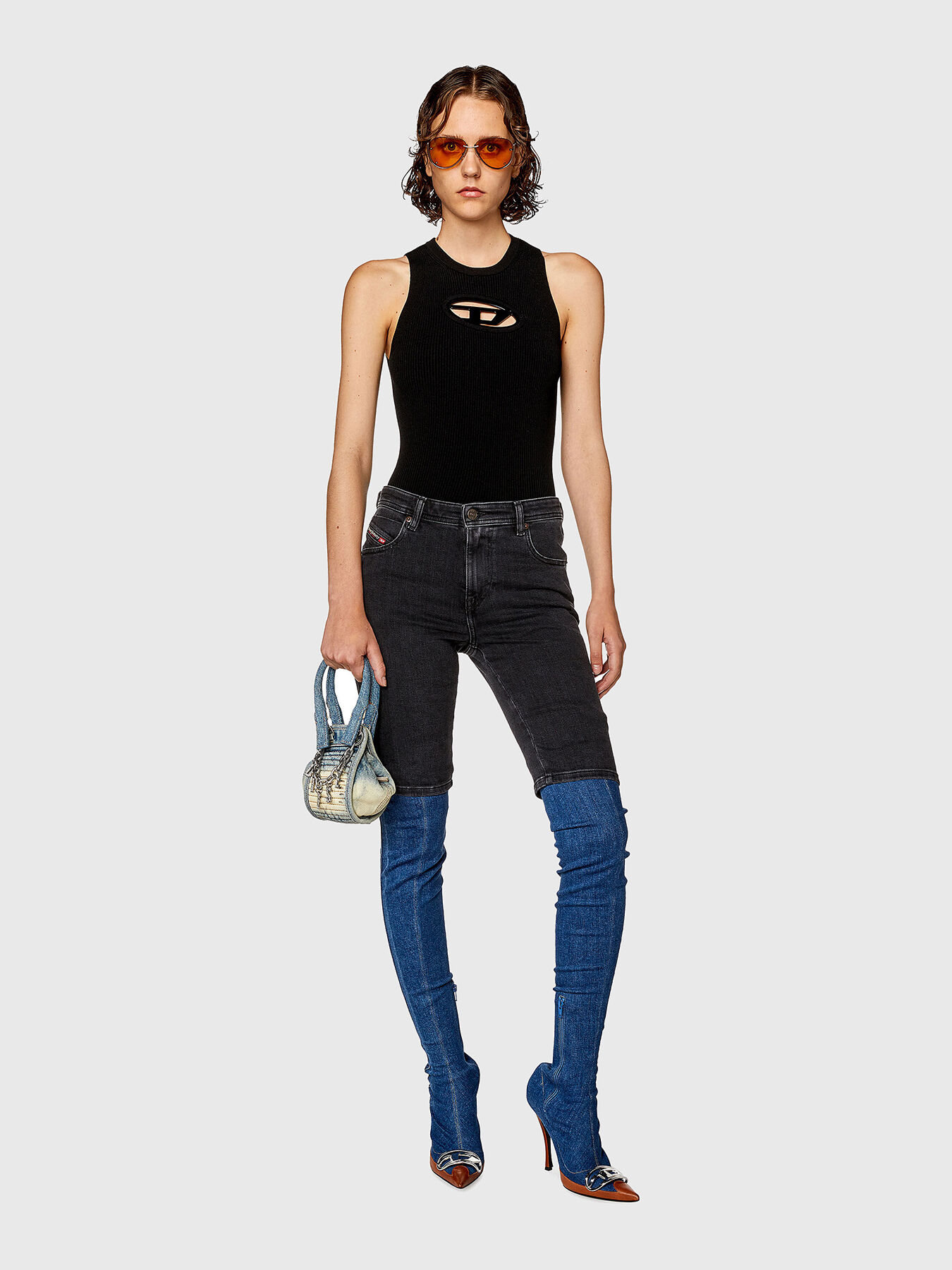 DIESEL｜SLEEVELESS (M-Onerva-Top (A09621 0DLAX 9XX)) Diesel M-ONERVA-TOP KNITWEAR Black | BSTN Store