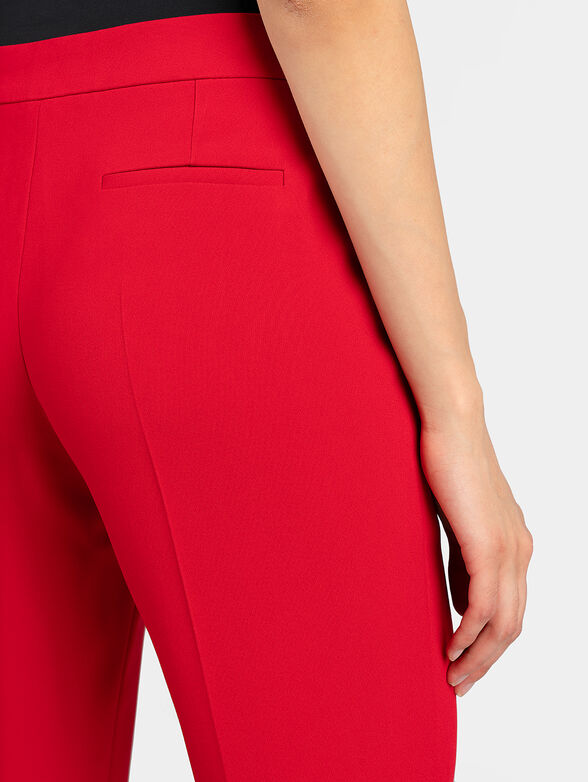 Red high waisted pants - 3
