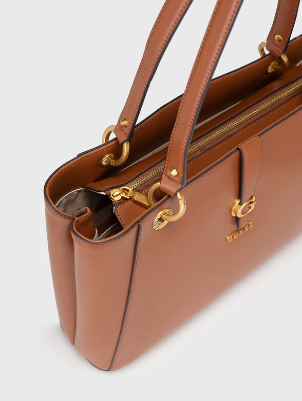 KUBA large bag with gold accents - 4