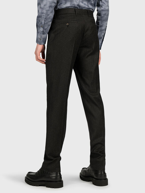 Wool blend trousers in dark grey - 2