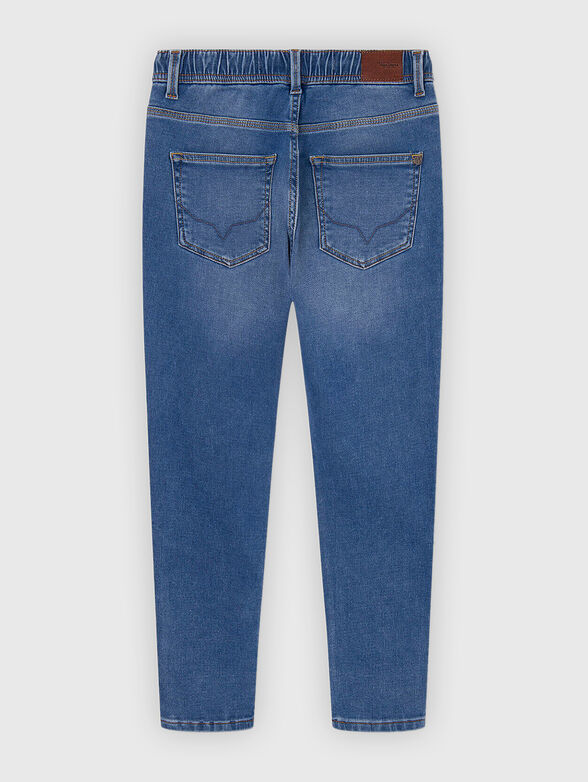Slim jeans with elastic waist - 1