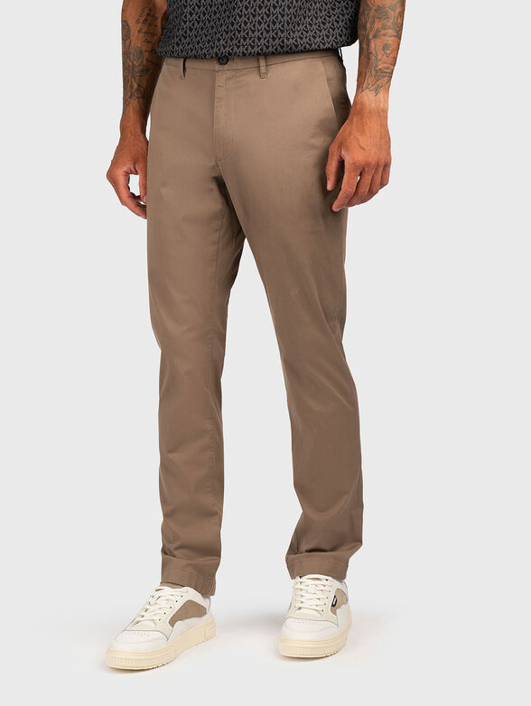 Chino trousers in beige - 1