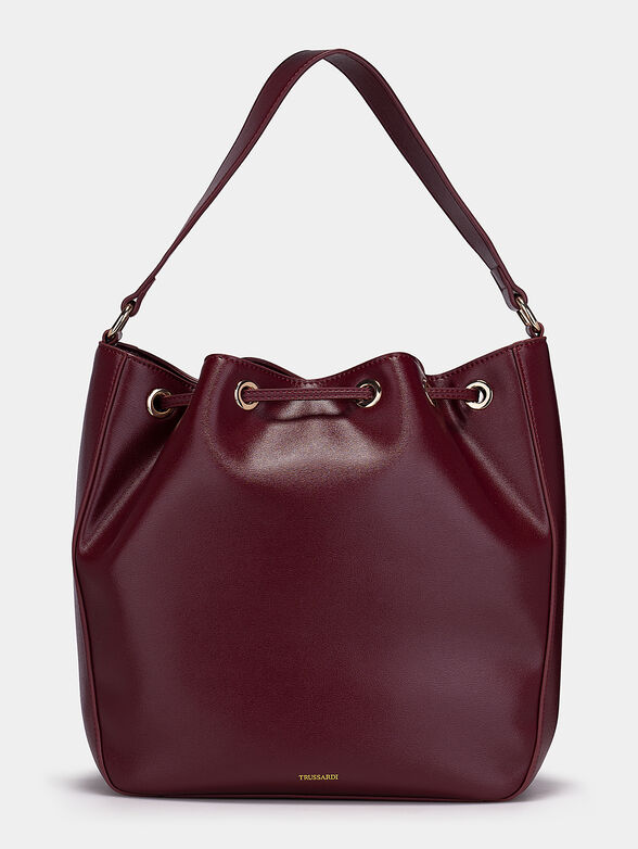 EDEN Bucket bag in bordeaux color - 3
