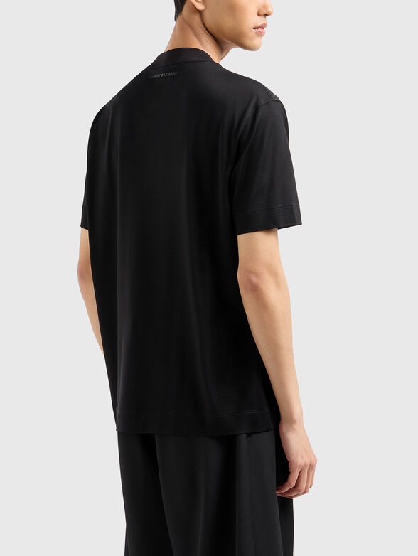 Black T-shirt with print - 3