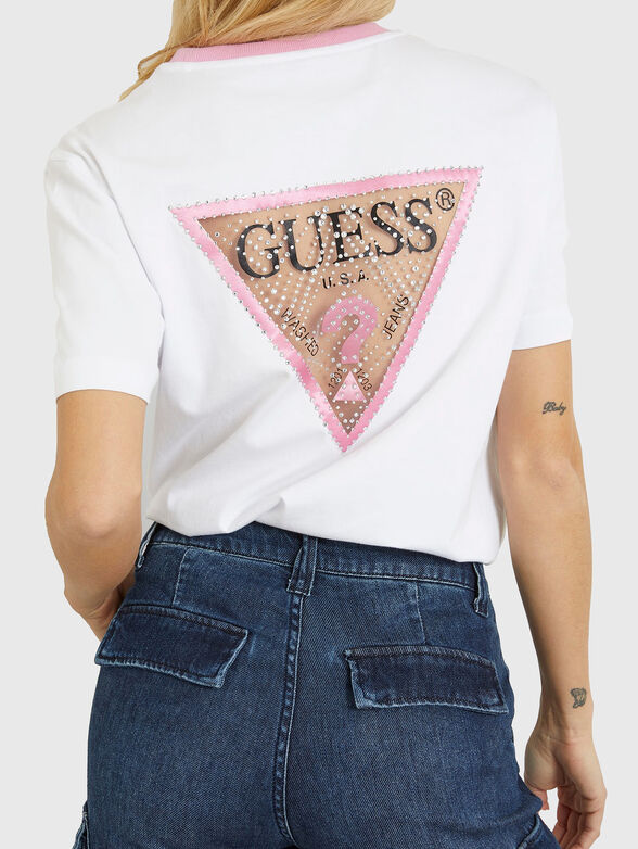 Rhinestones logo T-shirt - 3