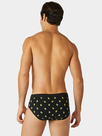 HAPPY HOUR black briefs with print - 4