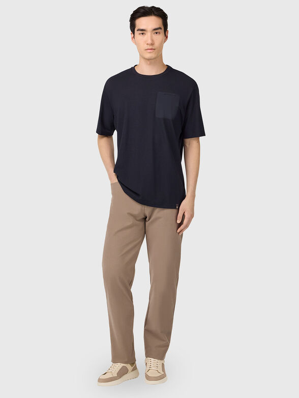 Oval neck T-Shirt with pocket - 2