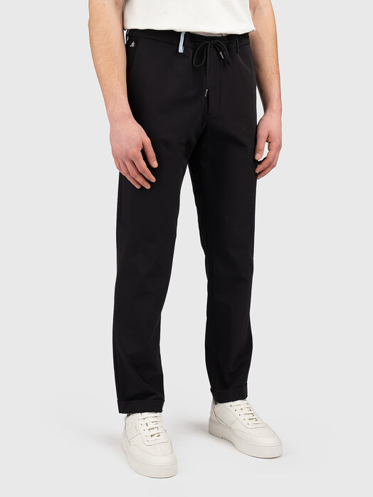 Black pants with laces