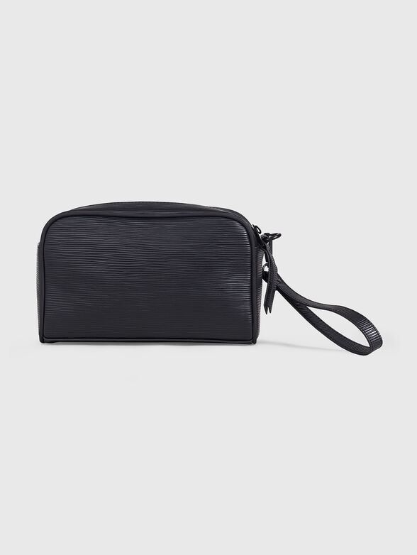 POUCH IN FAUX LEATHER.METAL ZI - 2