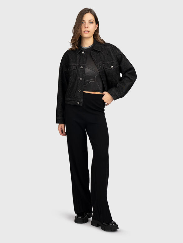 Cropped slim T-shirt - 2