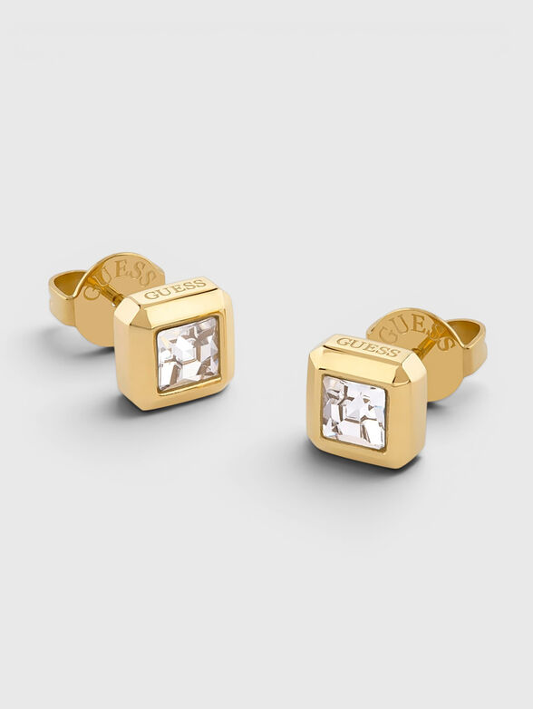 Earrings with a mini logo - 1