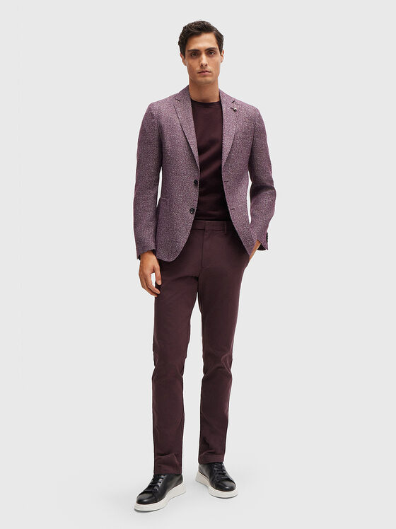 Тениска от памук с овално деколте - 2