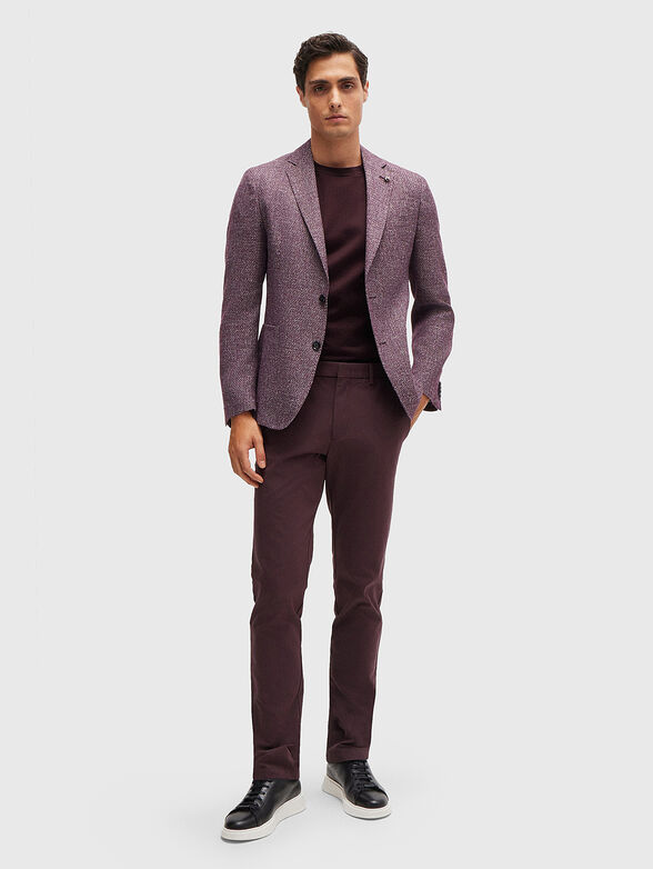 Cotton T-shirt with embossed texture - 2