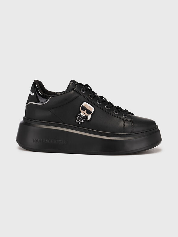 ANAKAPRI black sports shoes with logo detail - 1