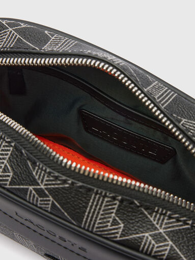 Crossbody bag with monogram logo print - 5