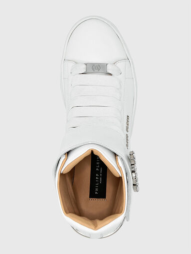 High leather sneakers - 5