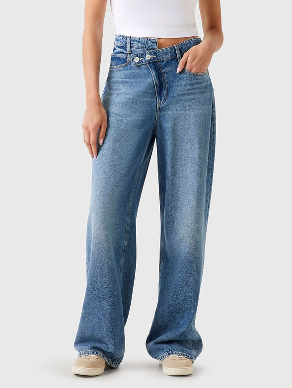 GINA jeans with wide legs and washed effect - 1