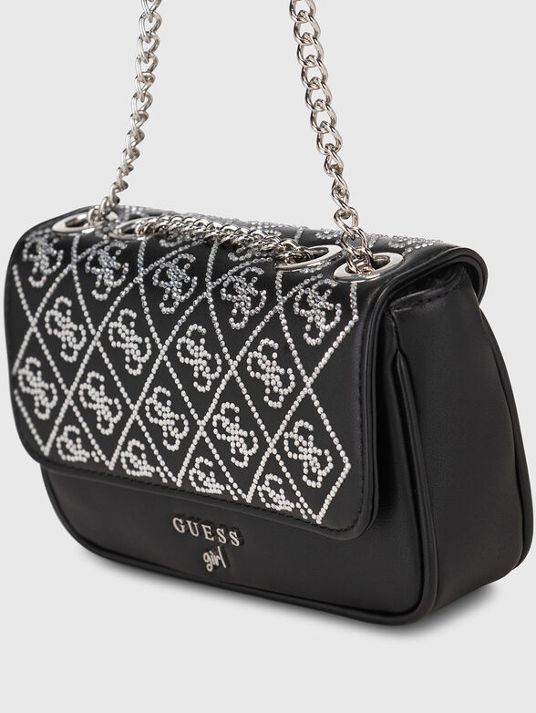 Studded crossbody bag in black - 5