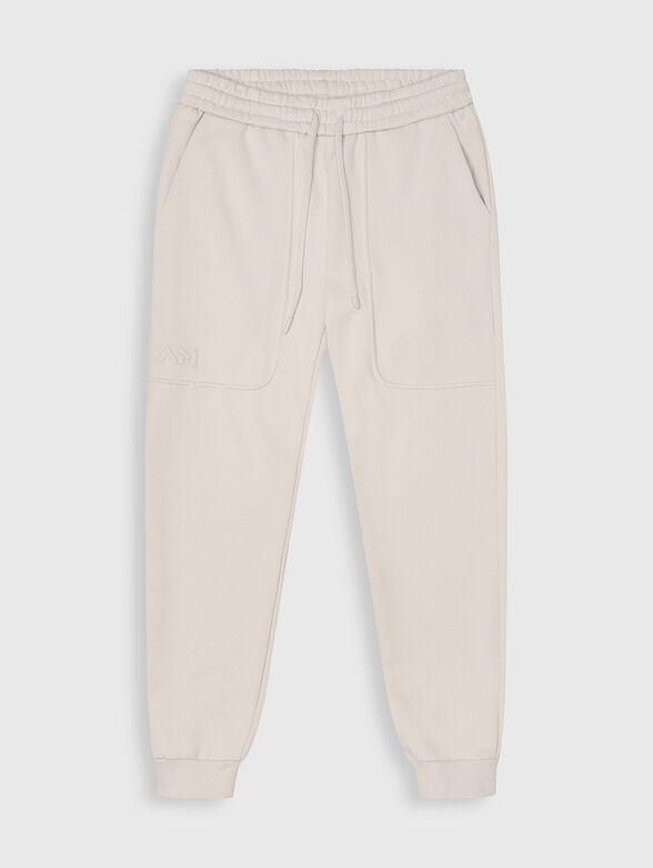 Cotton sports trousers with pockets - 1