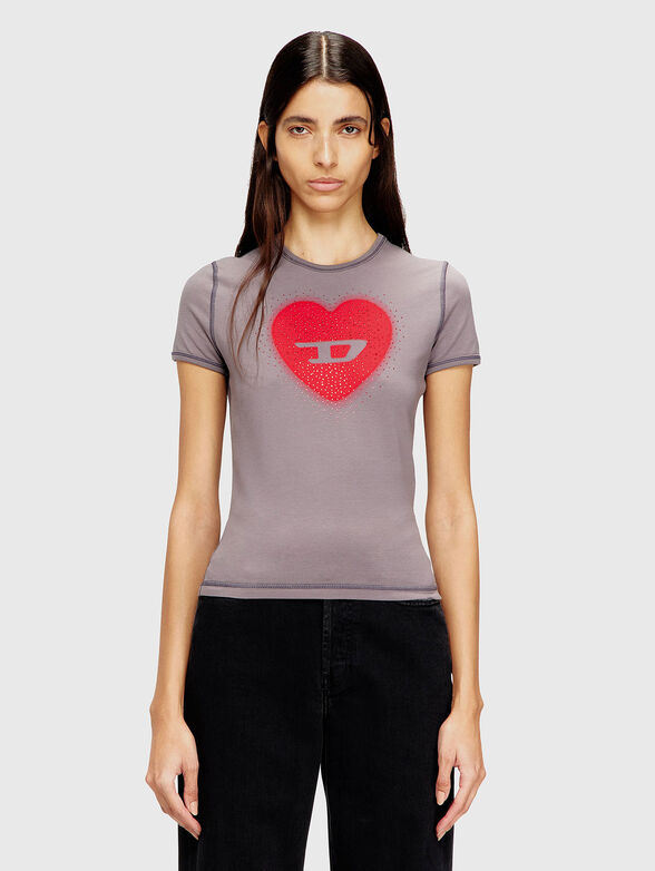 T-shirt with rhinestones - 1