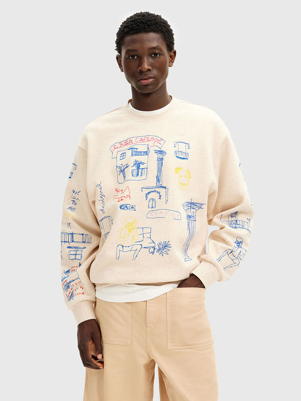 APOLO sweatshirt with art print - 1
