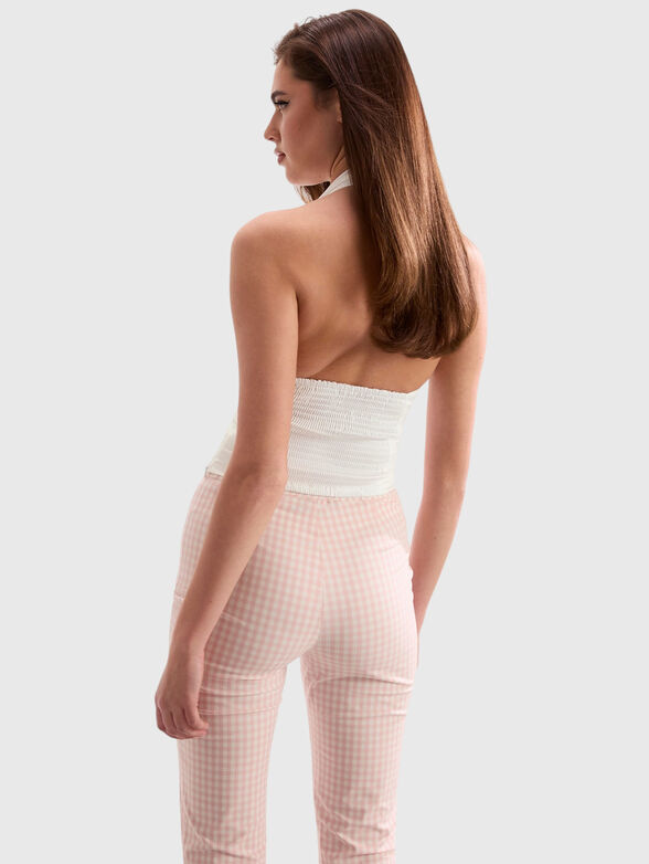 MARILYN top in white with halter neckline - 3