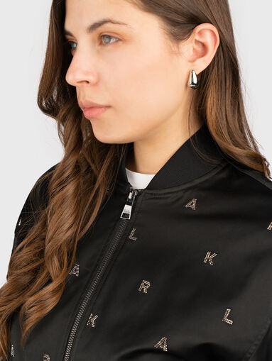 Bomber jacket with rhinestones - 3