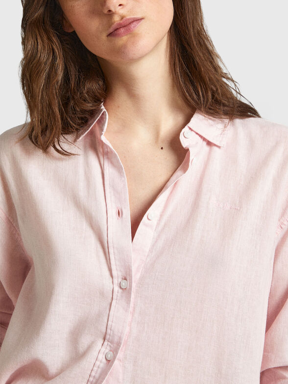 PHILLY cotton and linen shirt - 4