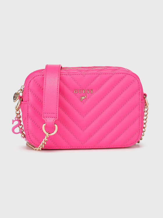 Black crossbody bag with quilted effect - 1