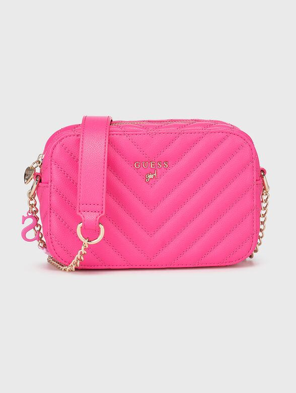 Black crossbody bag with quilted effect - 1