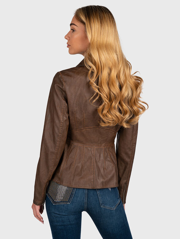 AGNES brown biker jacket - 3