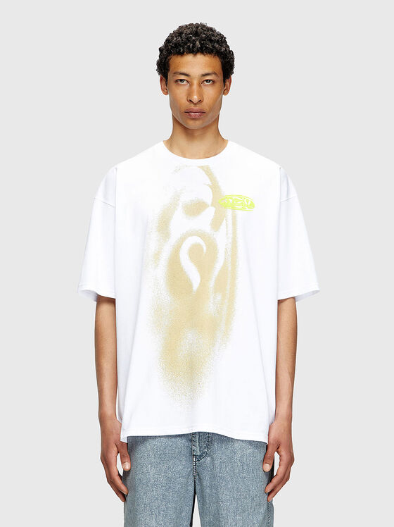 T-BOXT-T7 оversized T-shirt with accent print - 1