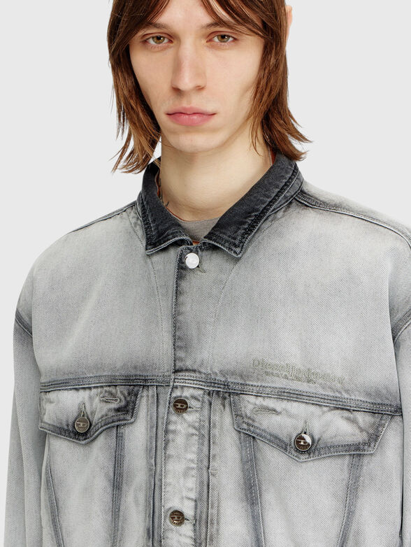 Slim denim jacket - 5