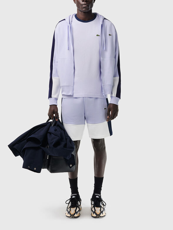 Black T-shirt with embroidered logo  - 2