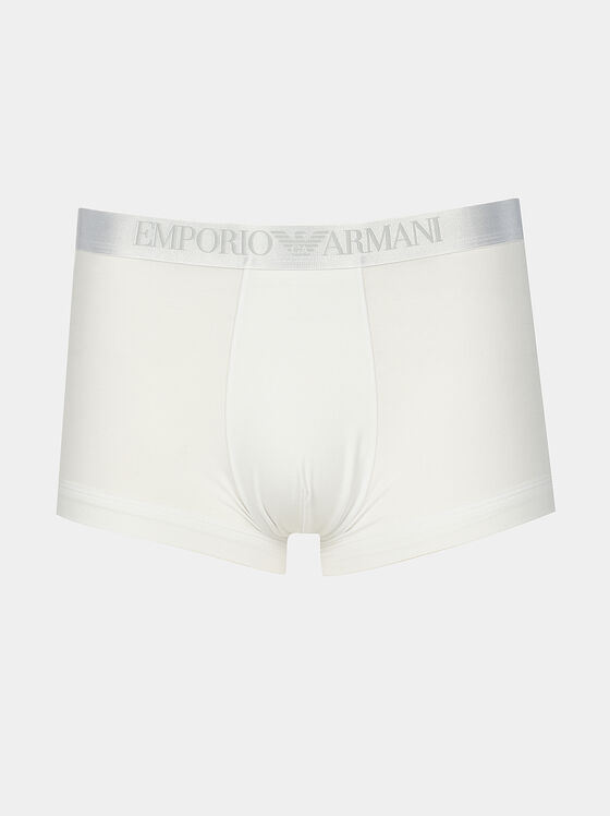 Boxer trunks with logo branding - 1