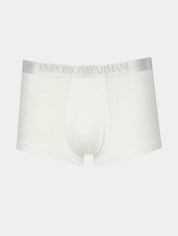 Boxer trunks with logo branding - 1