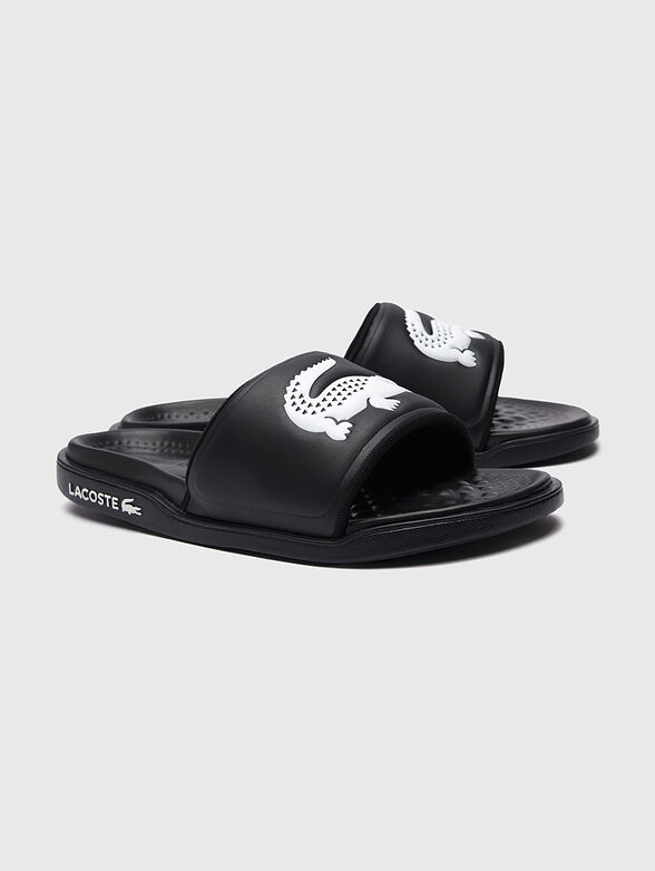 CROCO DUALISTE black beach slippers - 2