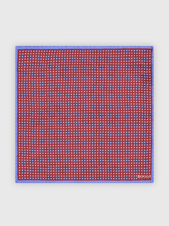 Silk pocket square with print - 2