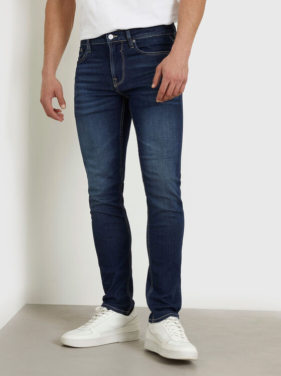 Slim fit jeans in dark blue - 1