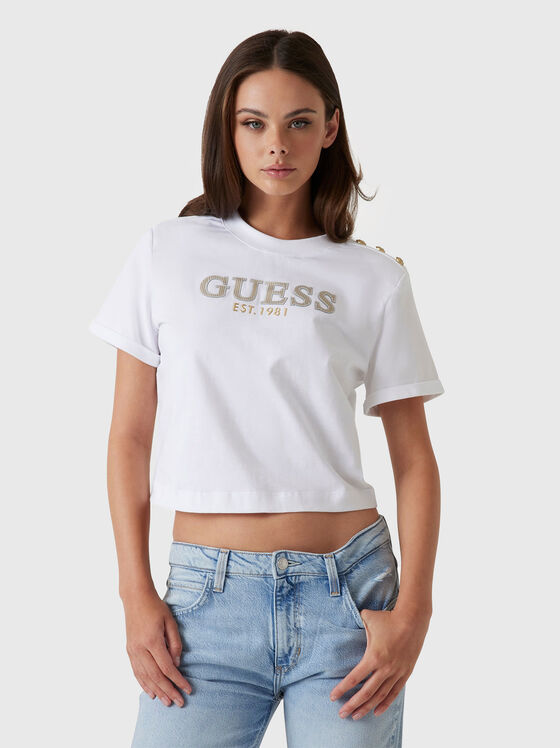 Short T-shirt with logo - 1