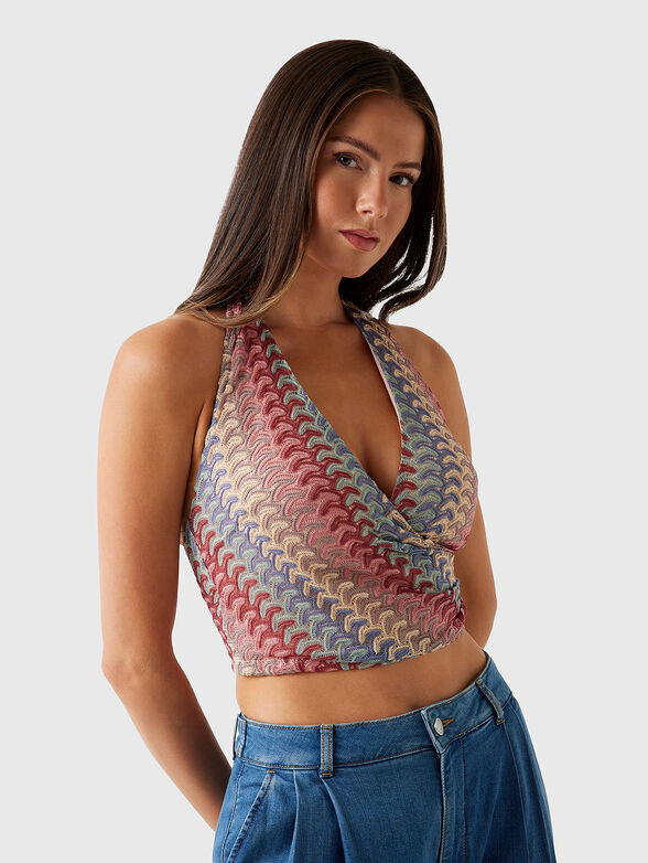 Short top with halter neckline - 4