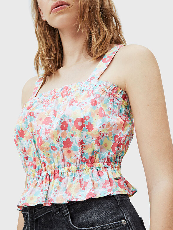 VENICE top with floral print - 4