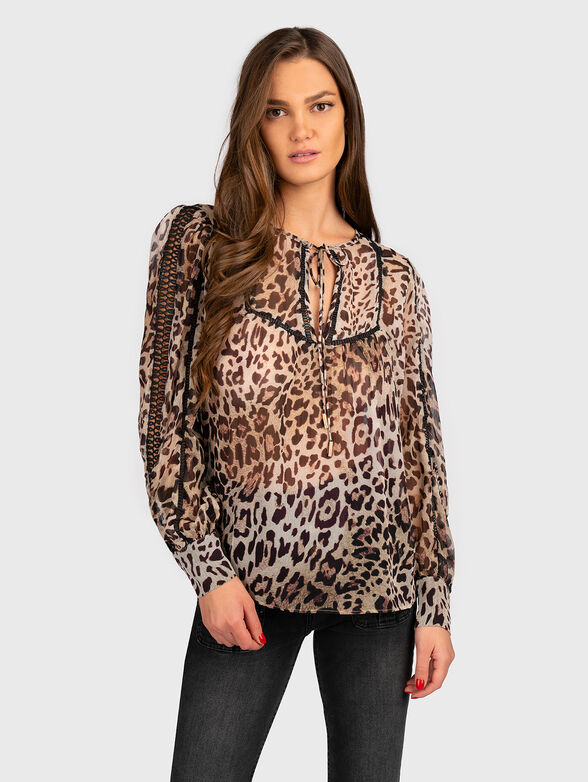 Blouse BRIGIDA with animal print  - 1