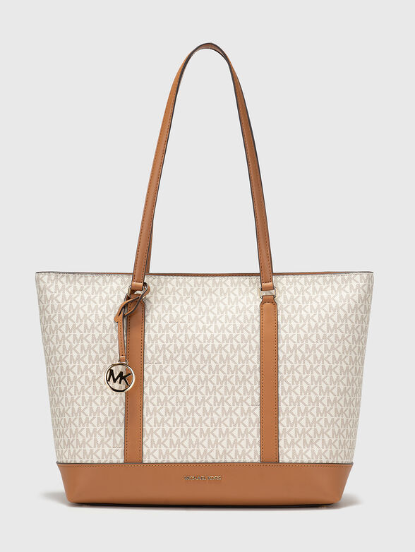 Brown bag with monogram logo print - 1